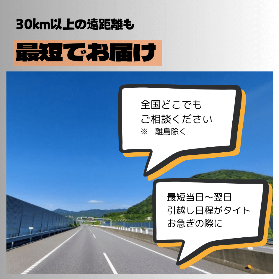 長距離のお引越し